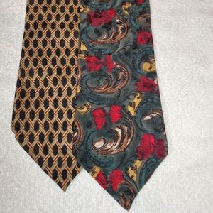 2 Addison on Madison handmade silk neck ties.